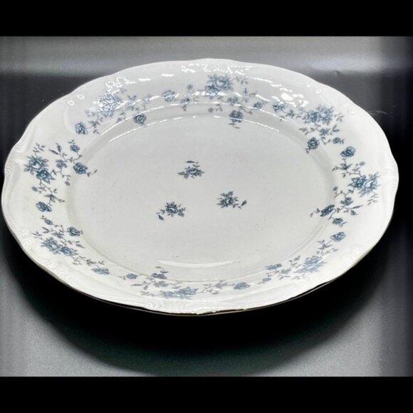 Set of 2 Johann Haviland Bavaria Germany Blue Garland 10” plates - Picture 2 of 4